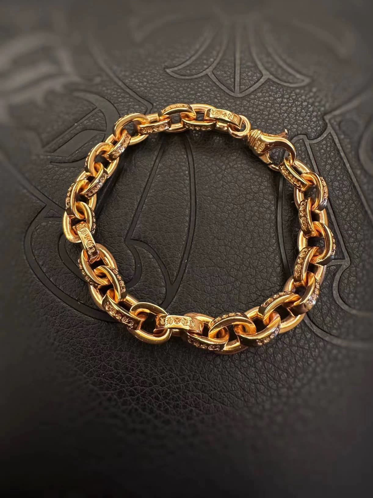 Chrome Hearts Gold Tone Bracelet